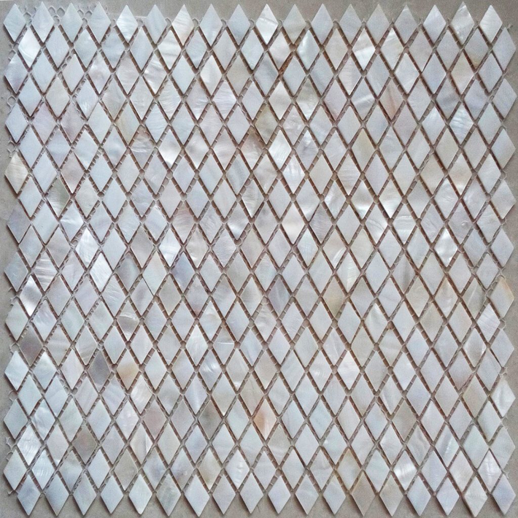 Natural Mother of Pearl River Diamond Shell Mosaic Tile 14 x 24mm, 11. ...