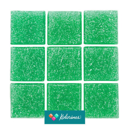 Kolorines Botanica Carribean Green Glass Mosaic Tile 3/4" x 3/4"